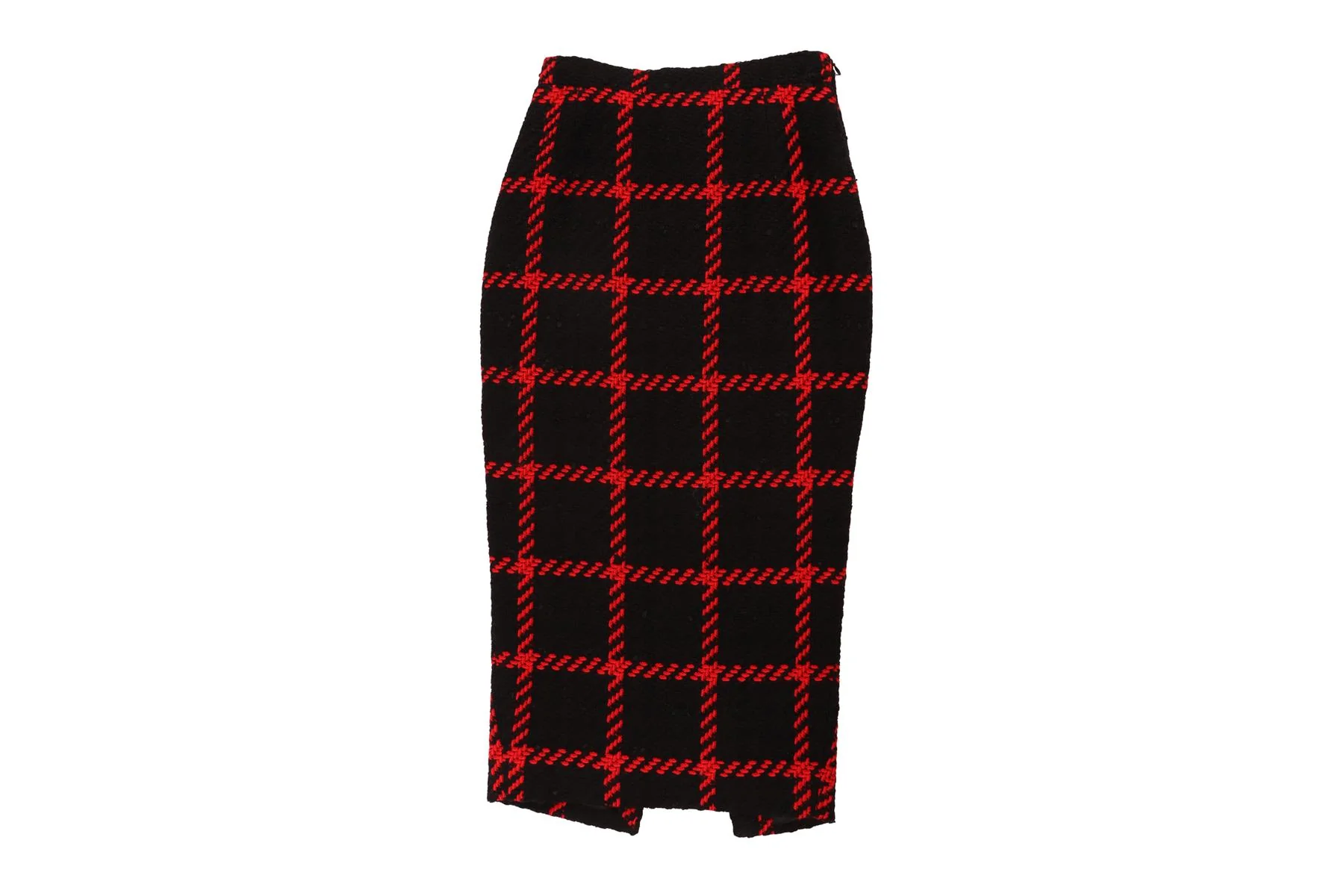 ALESSANDRA RICH BLACK WOOL MIDI SKIRT IT 38 UK 6 - Image 2