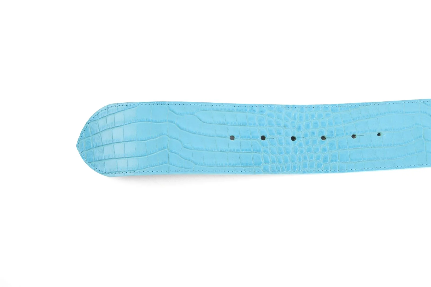 ALESSANDRA RICH BLUE LEATHER BELT MEDIUM - Image 7