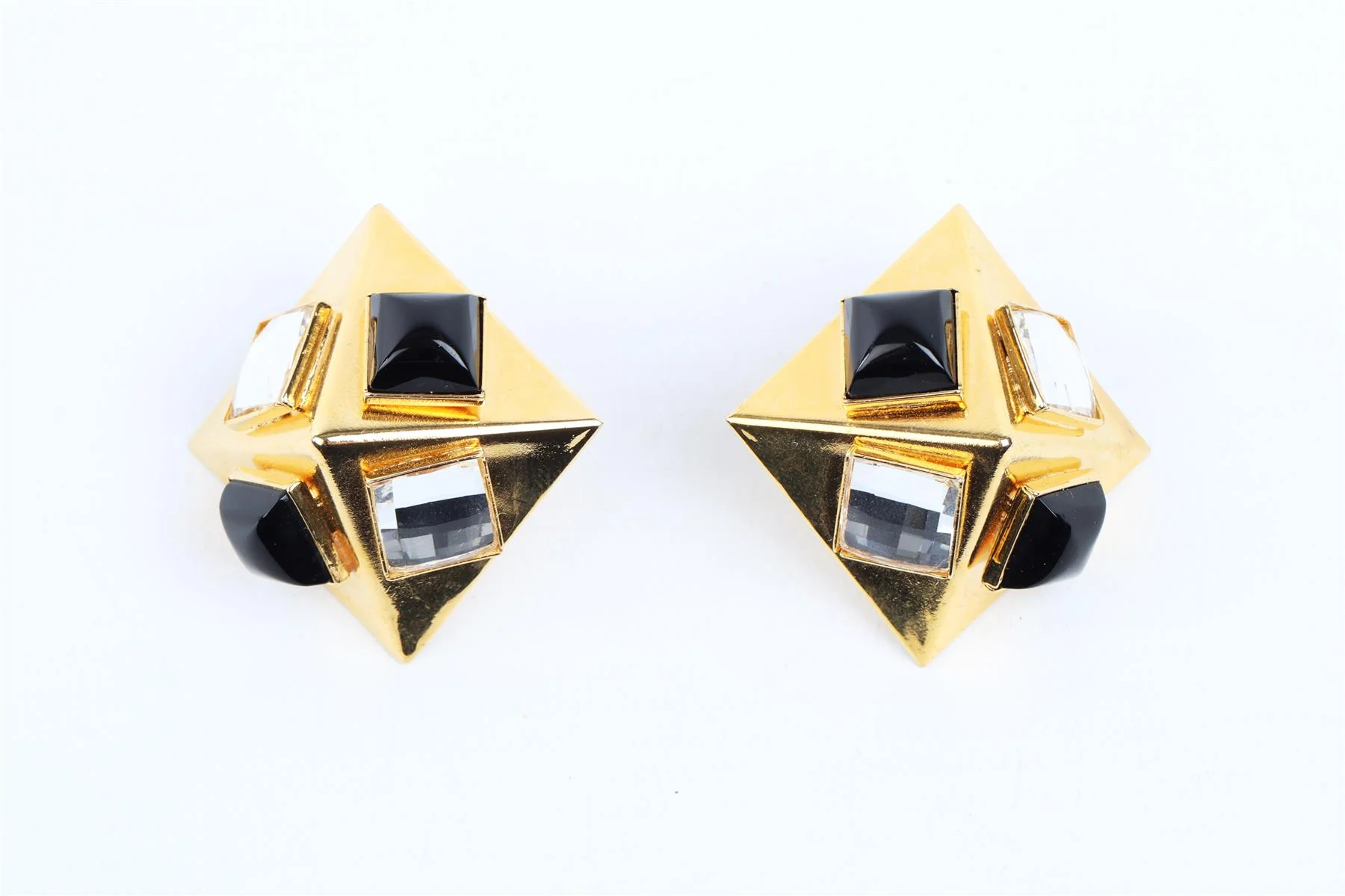 ALESSANDRA RICH GOLD CLIP EARRINGS - Image 2