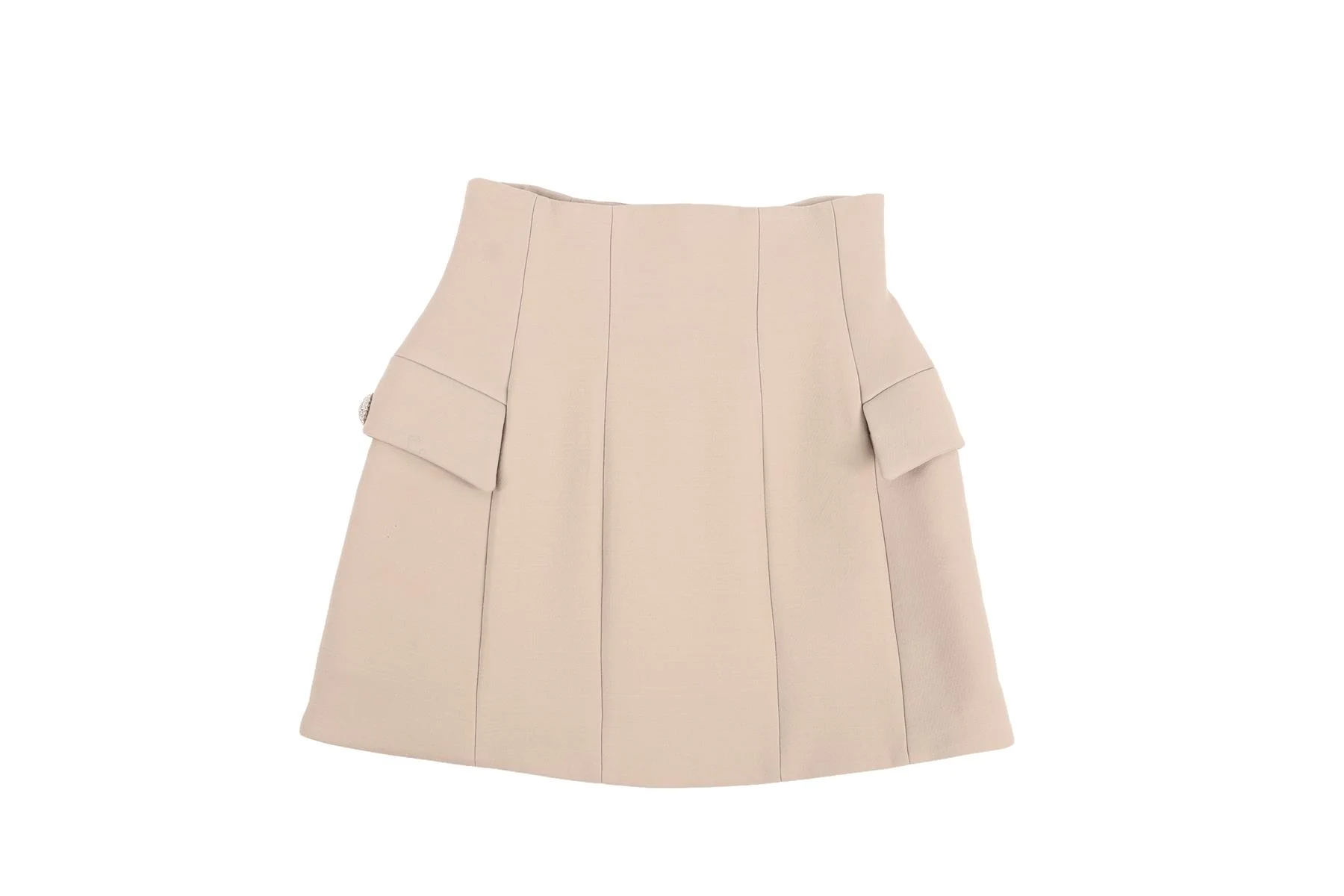ALESSANDRA RICH GREY WOOL MINI SKIRT IT 38 UK 6 - Image 4