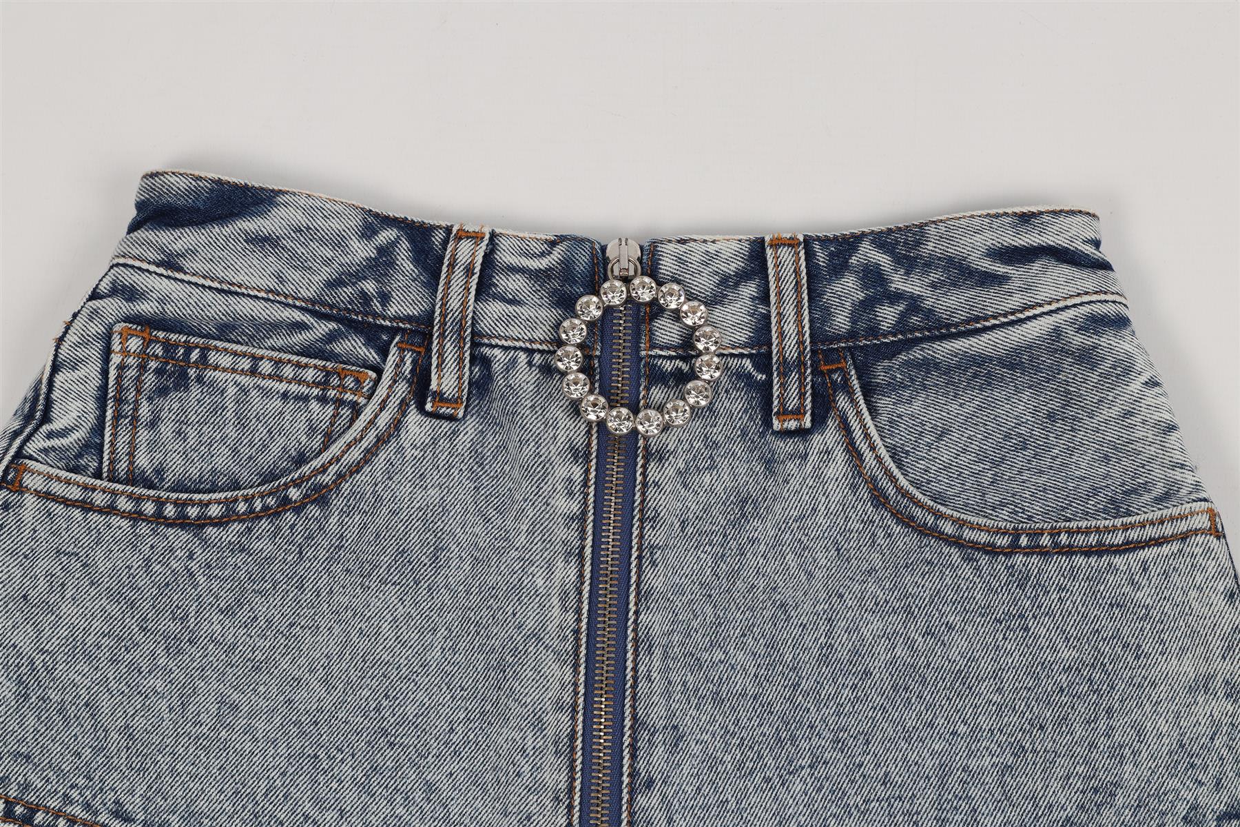ALESSANDRA RICH HIGH RISE DENIM SHORTS W25 UK 6-8 - Image 4