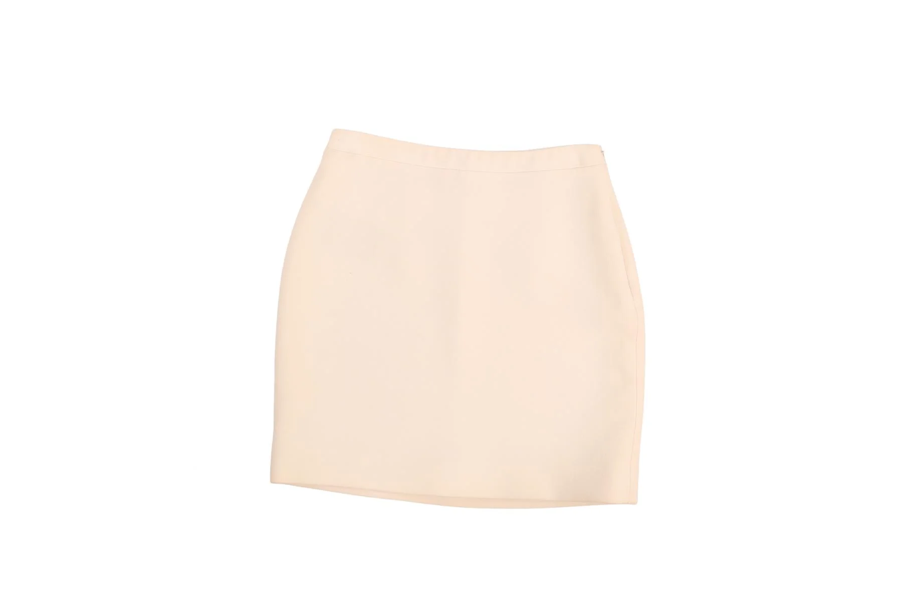 ALESSANDRA RICH IVORY WOOL MINI SKIRT IT 38 UK 6 - Image 2