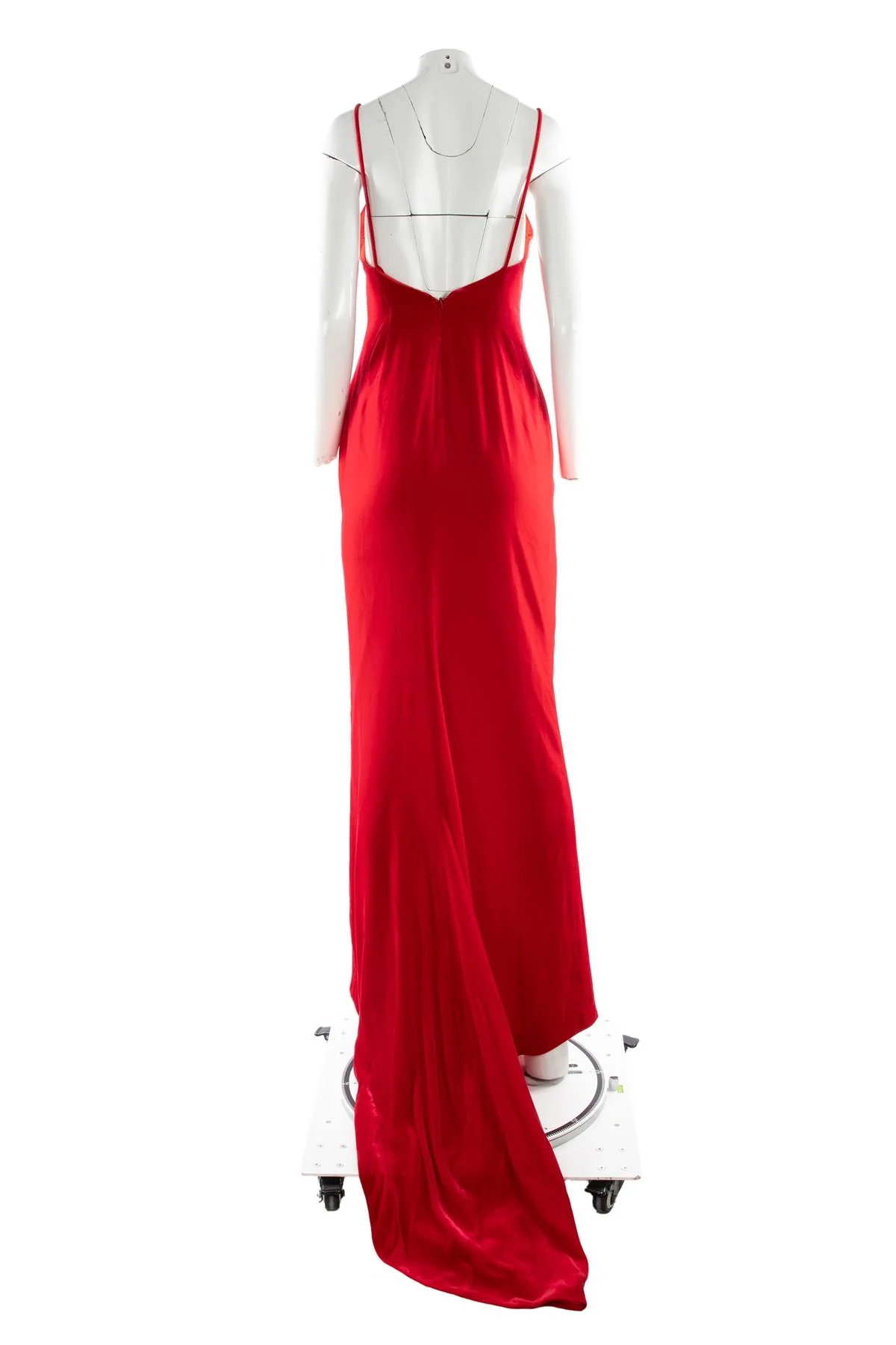 ALESSANDRA RICH RED VELVET MAXI DRESS IT 40 - Image 4