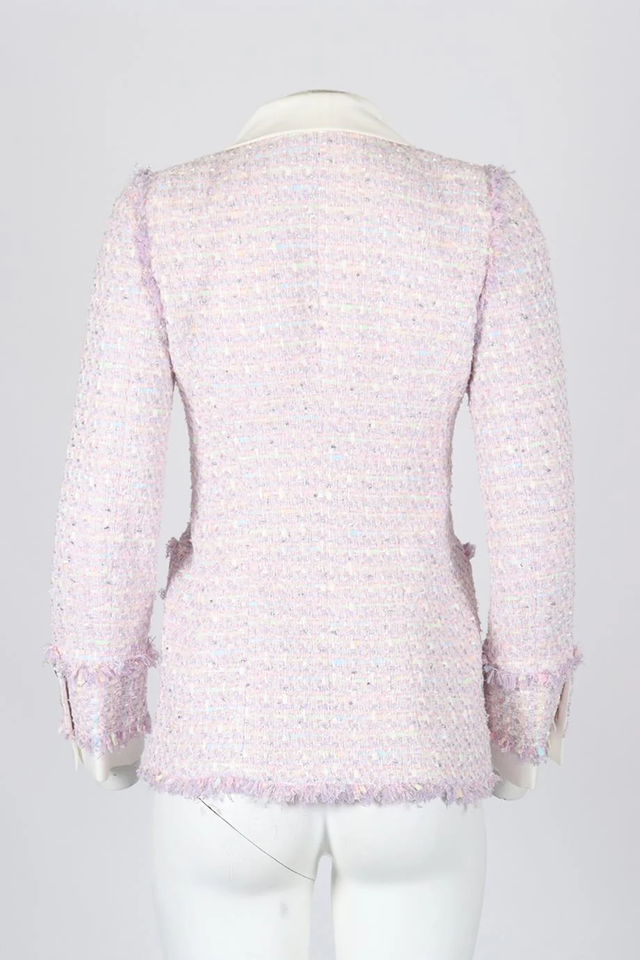 ALESSANDRA RICH TWEED COTTON BLEND BLAZER IT 42 UK 10 - Image 4