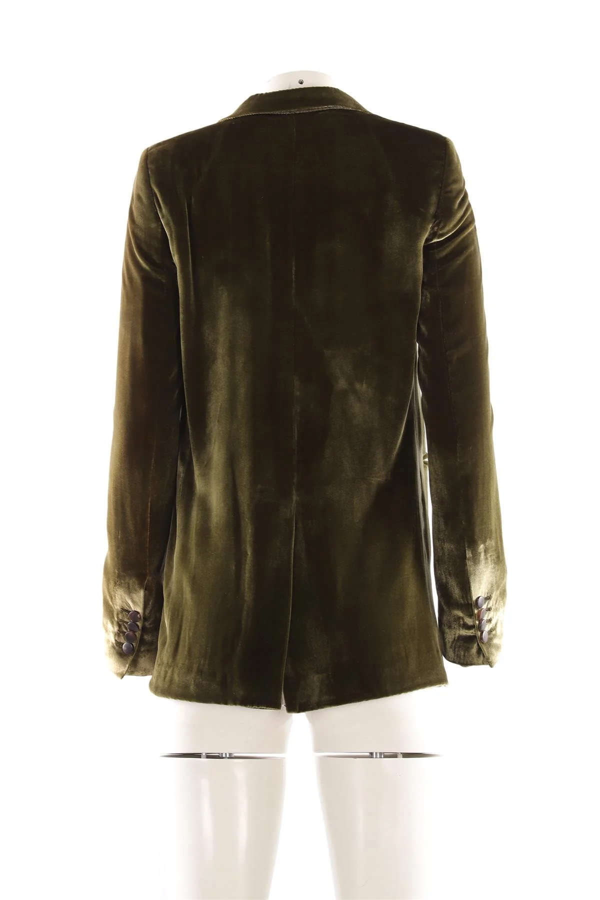 ALEX EAGLE GREEN VELVET BLAZER UK 8 - Image 4