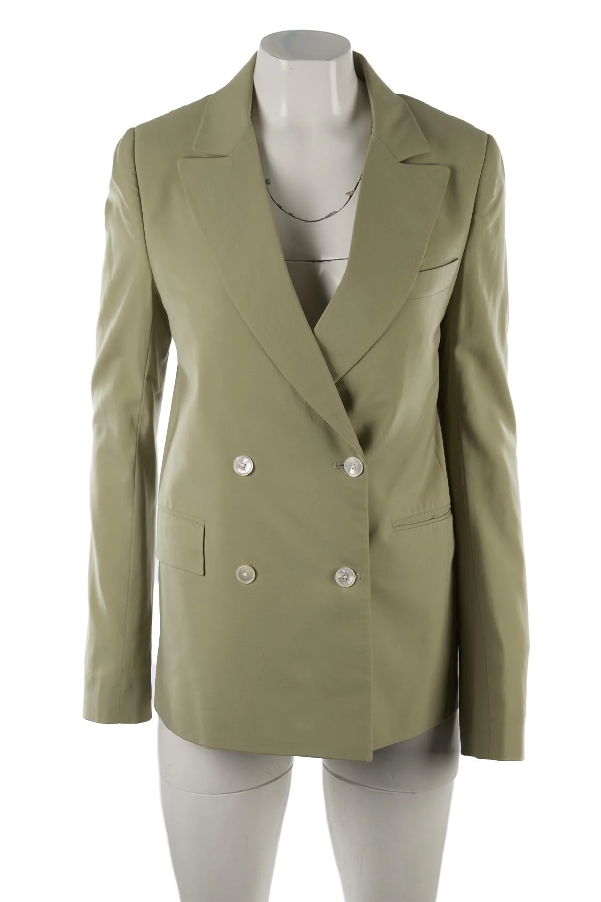 ALEX EAGLE GREEN WOOL BLAZER UK 8 - Image 2