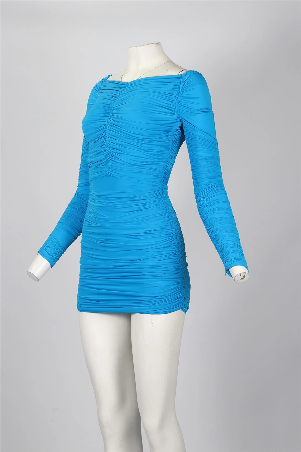 ALEX PERRY RUCHED JERSEY MINI DRESS UK 10 - Image 3