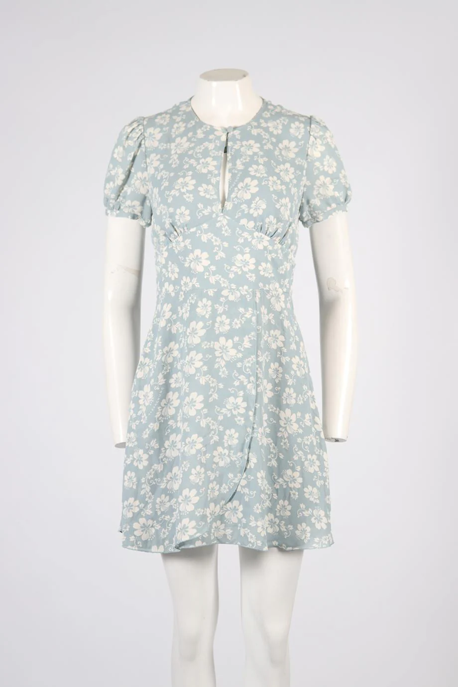 ALEXA CHUNG FLORAL PRINT CREPE MINI DRESS UK 12 - Image 2