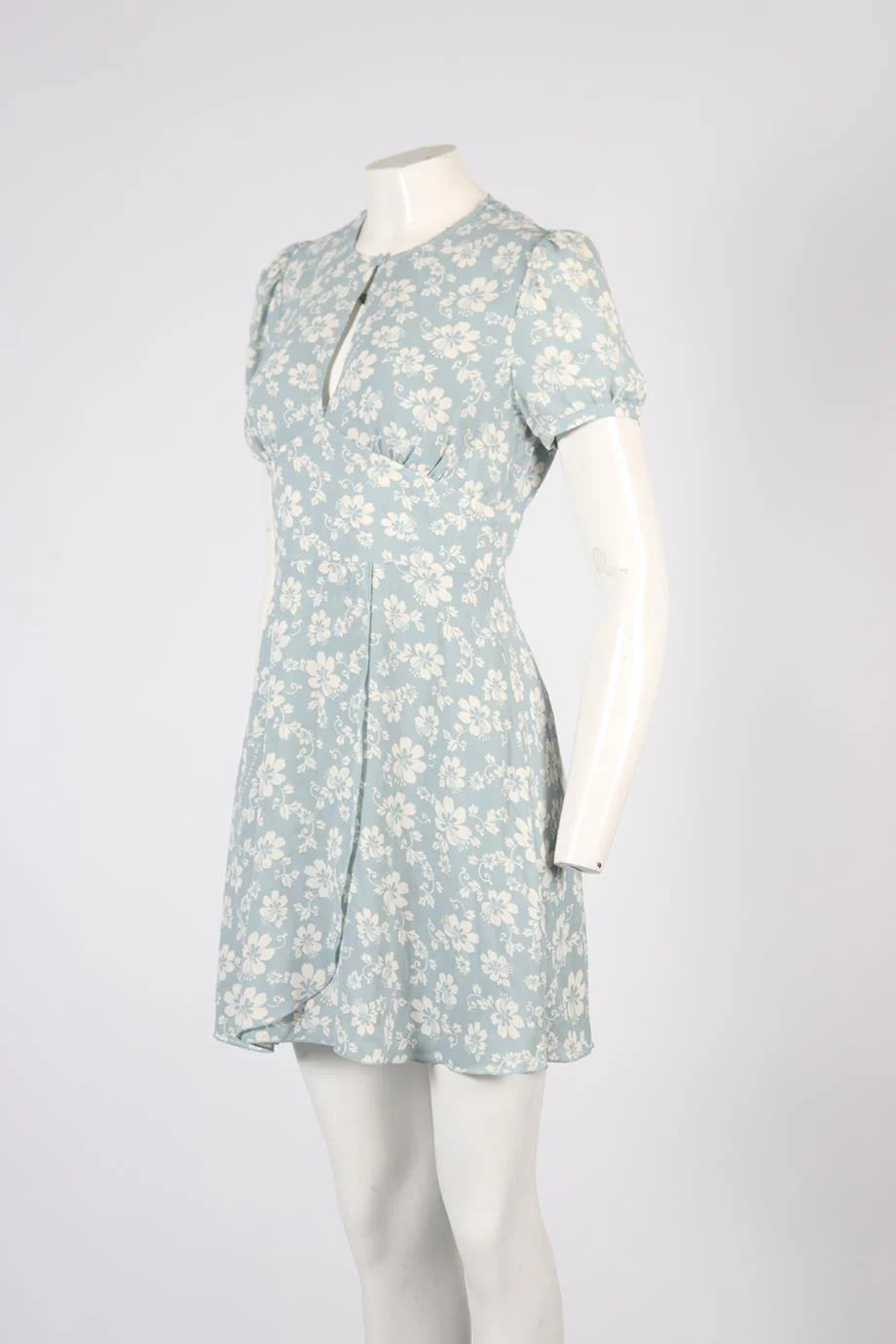 ALEXA CHUNG FLORAL PRINT CREPE MINI DRESS UK 12 - Image 3