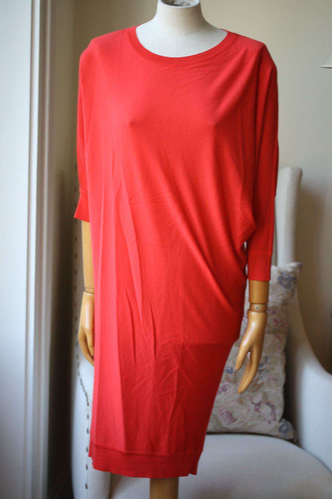 ALEXANDER MCQUEEN ASYMMETRIC WOOL SWEATER DRESS MEDIUM - Image 3