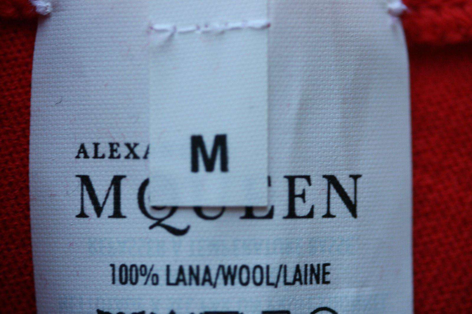 ALEXANDER MCQUEEN ASYMMETRIC WOOL SWEATER DRESS MEDIUM - Image 5
