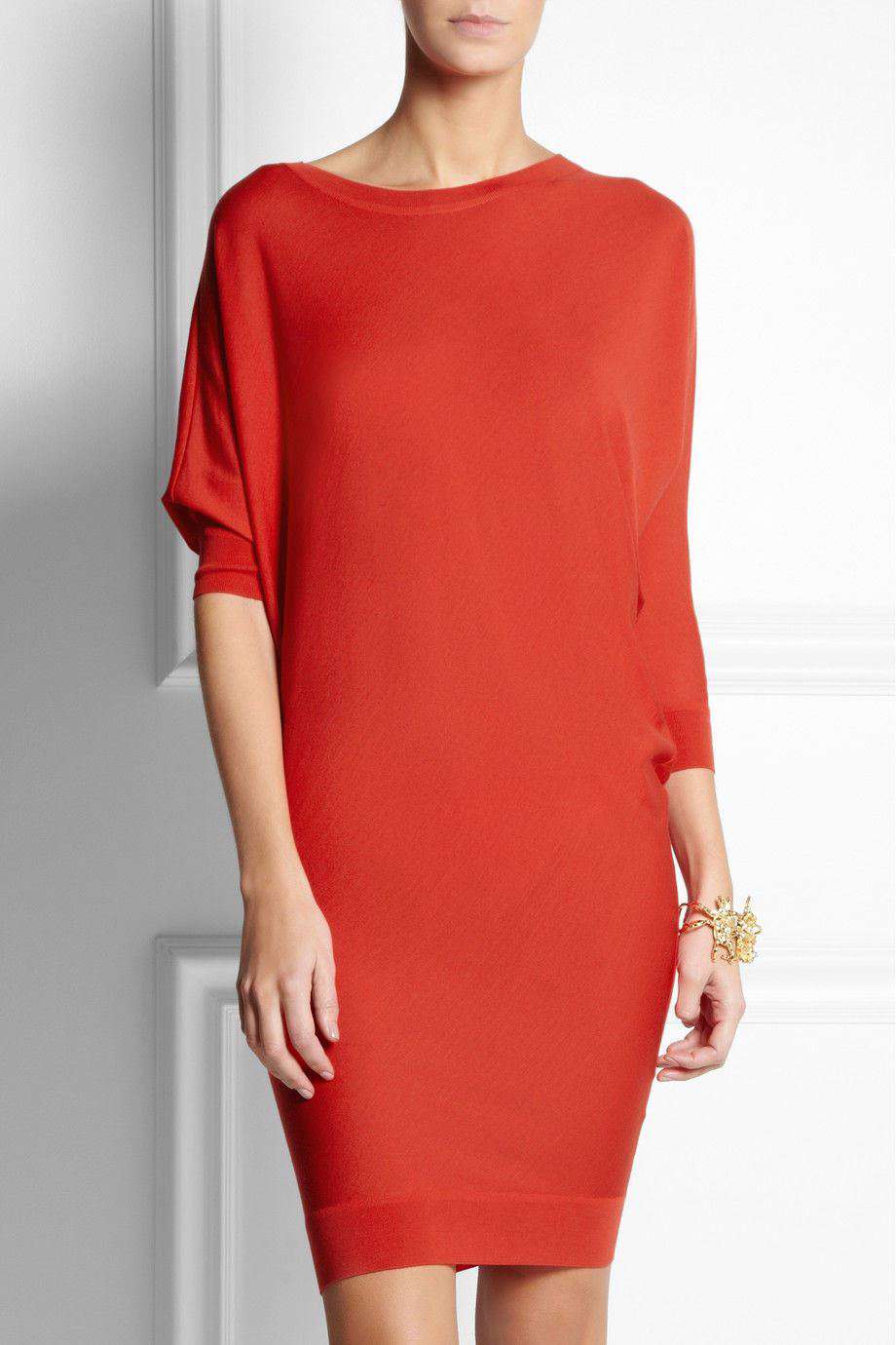 ALEXANDER MCQUEEN ASYMMETRIC WOOL SWEATER DRESS MEDIUM - Image 6