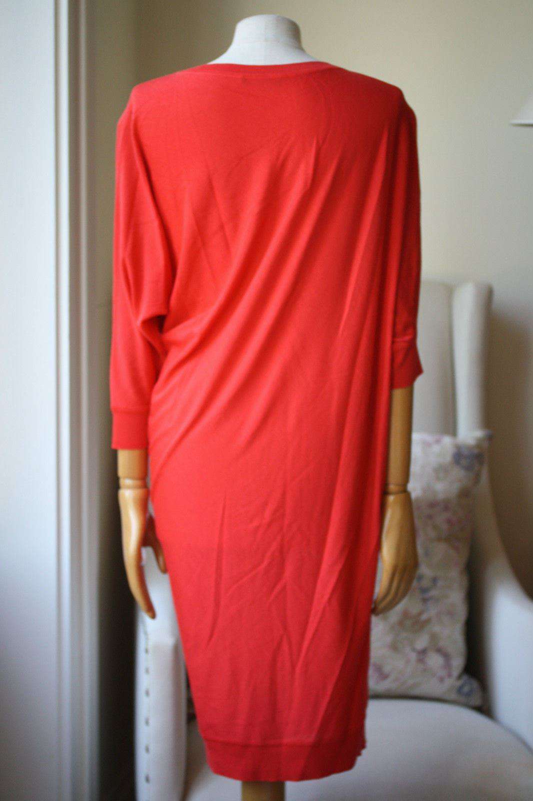 ALEXANDER MCQUEEN ASYMMETRIC WOOL SWEATER DRESS MEDIUM - Image 8