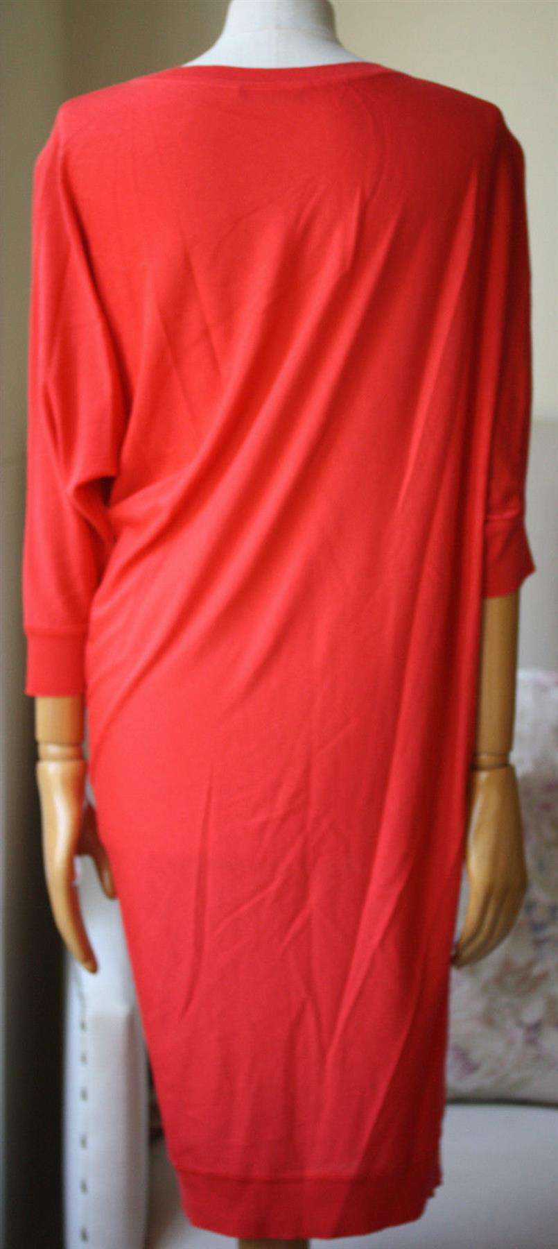 ALEXANDER MCQUEEN ASYMMETRIC WOOL SWEATER MINI DRESS MEDIUM - Image 5