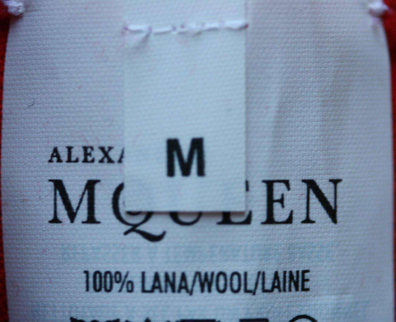 ALEXANDER MCQUEEN ASYMMETRIC WOOL SWEATER MINI DRESS MEDIUM - Image 7