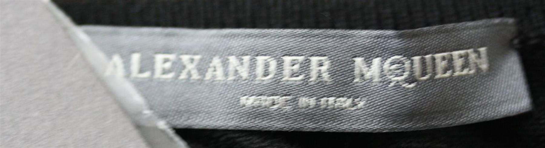 ALEXANDER MCQUEEN ASYMMETRIC WOOL SWEATER MINI DRESS XSMALL - Image 6