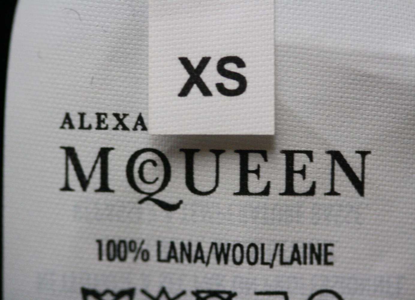 ALEXANDER MCQUEEN ASYMMETRIC WOOL SWEATER MINI DRESS XSMALL - Image 7