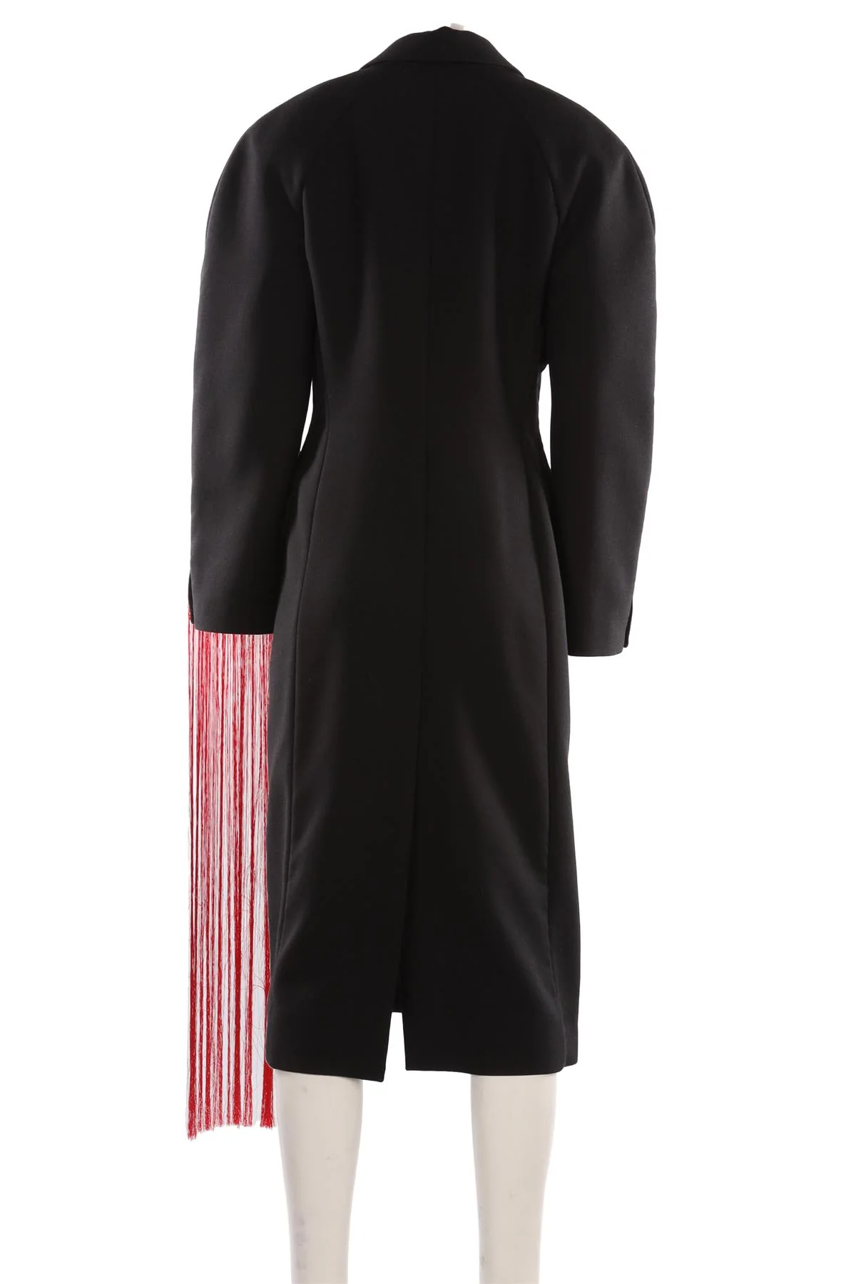 ALEXANDER MCQUEEN BLACK 2024 WOOL COAT IT 46 UK 14 - Image 4