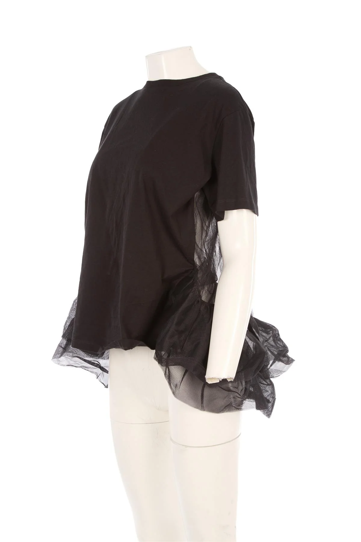 ALEXANDER MCQUEEN BLACK COTTON T-SHIRT MEDIUM - Image 3