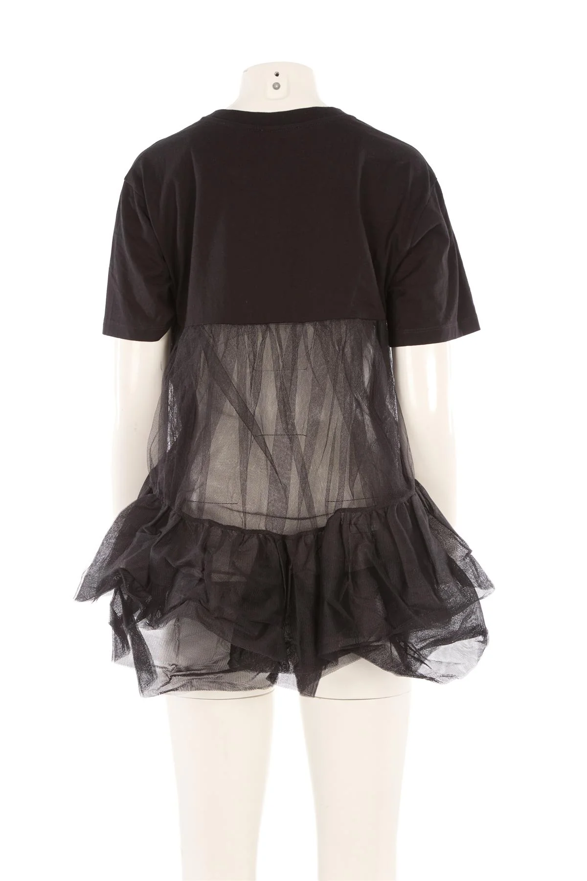 ALEXANDER MCQUEEN BLACK COTTON T-SHIRT MEDIUM - Image 4