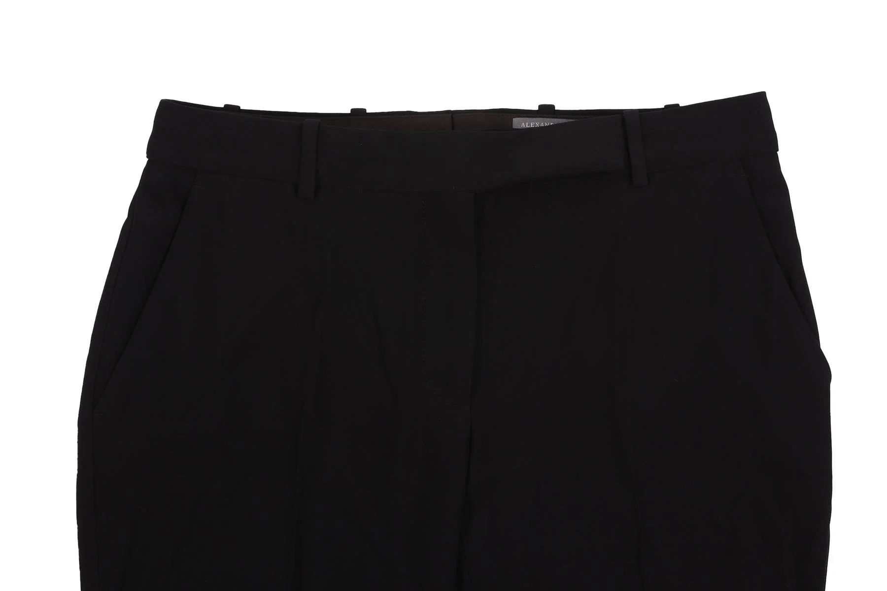 ALEXANDER MCQUEEN BLACK CREPE FLARED PANTS IT 38 UK 6 - Image 3