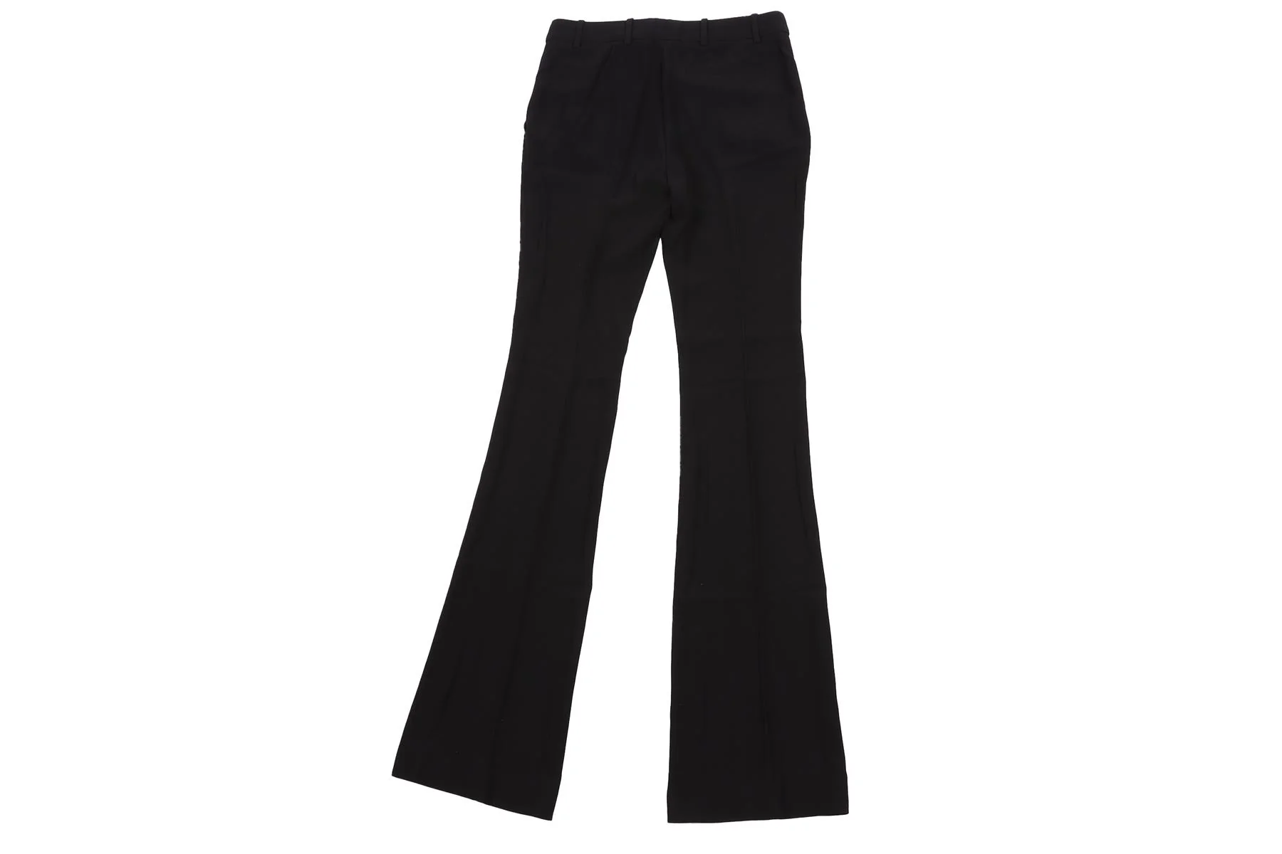 ALEXANDER MCQUEEN BLACK CREPE FLARED PANTS IT 38 UK 6 - Image 4