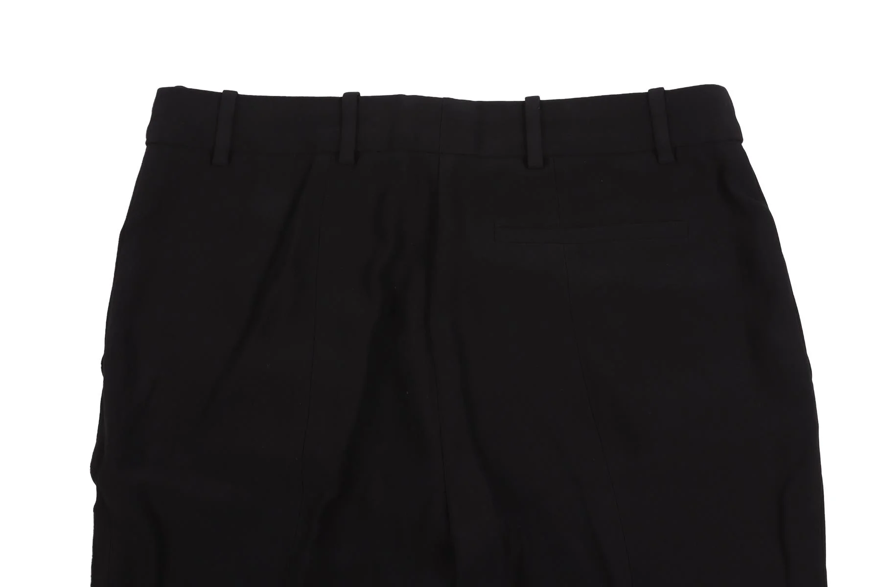 ALEXANDER MCQUEEN BLACK CREPE FLARED PANTS IT 38 UK 6 - Image 5