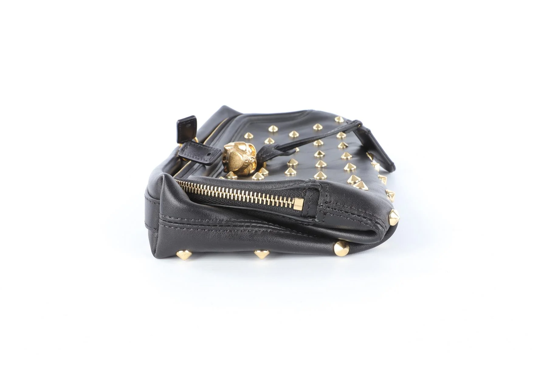 ALEXANDER MCQUEEN BLACK LEATHER CLUTCH - Image 4