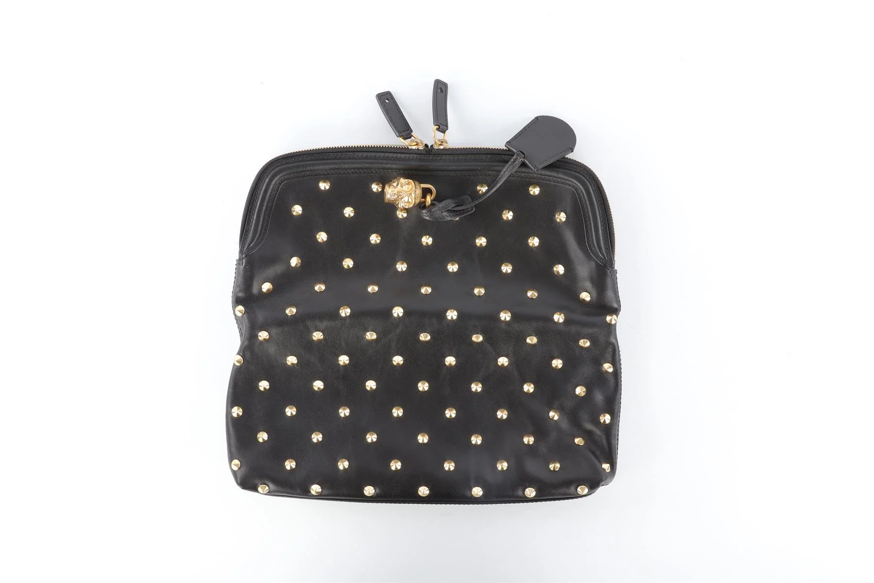 ALEXANDER MCQUEEN BLACK LEATHER CLUTCH - Image 6