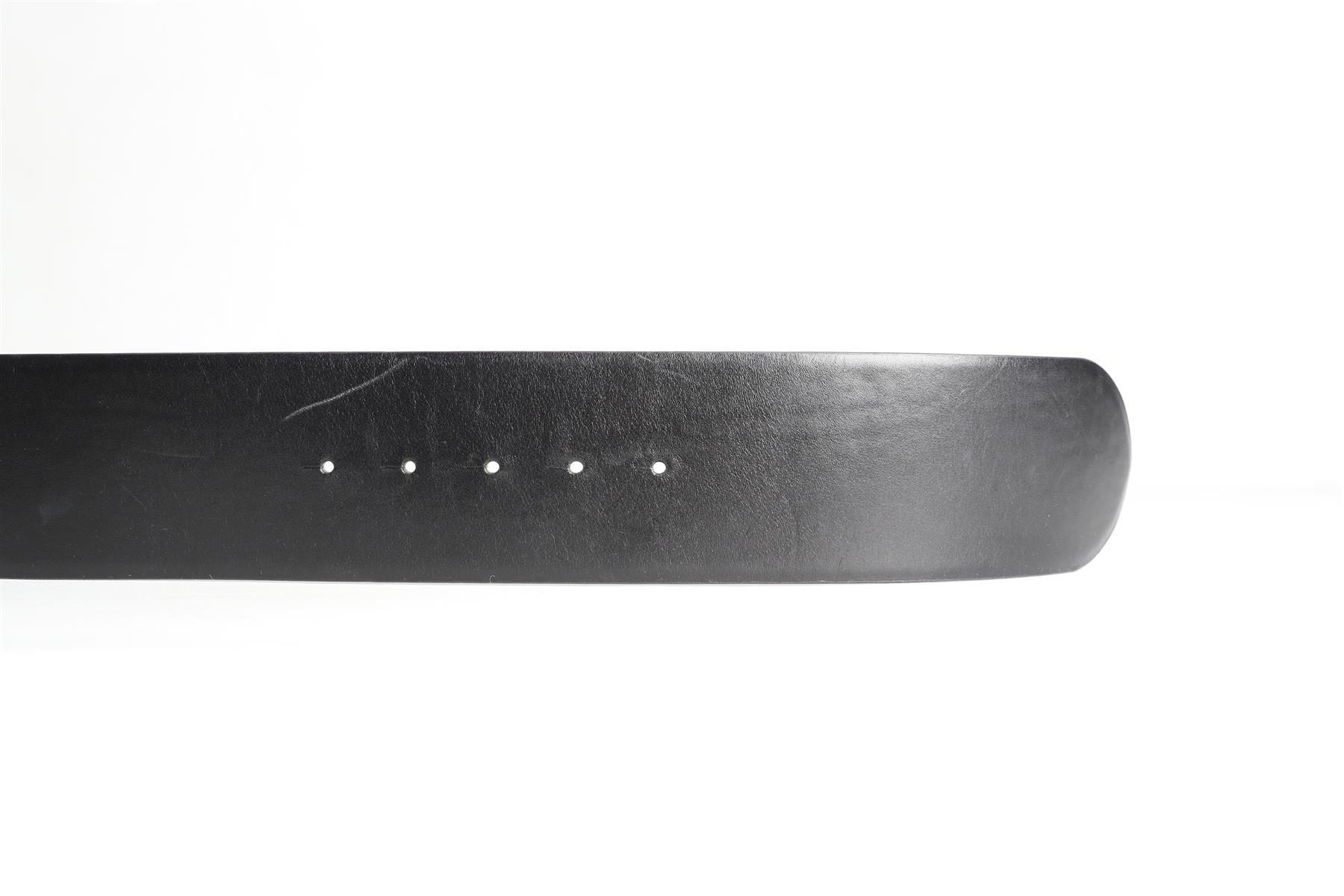 ALEXANDER MCQUEEN BLACK LEATHER WAIST BELT 75 CM - Image 5