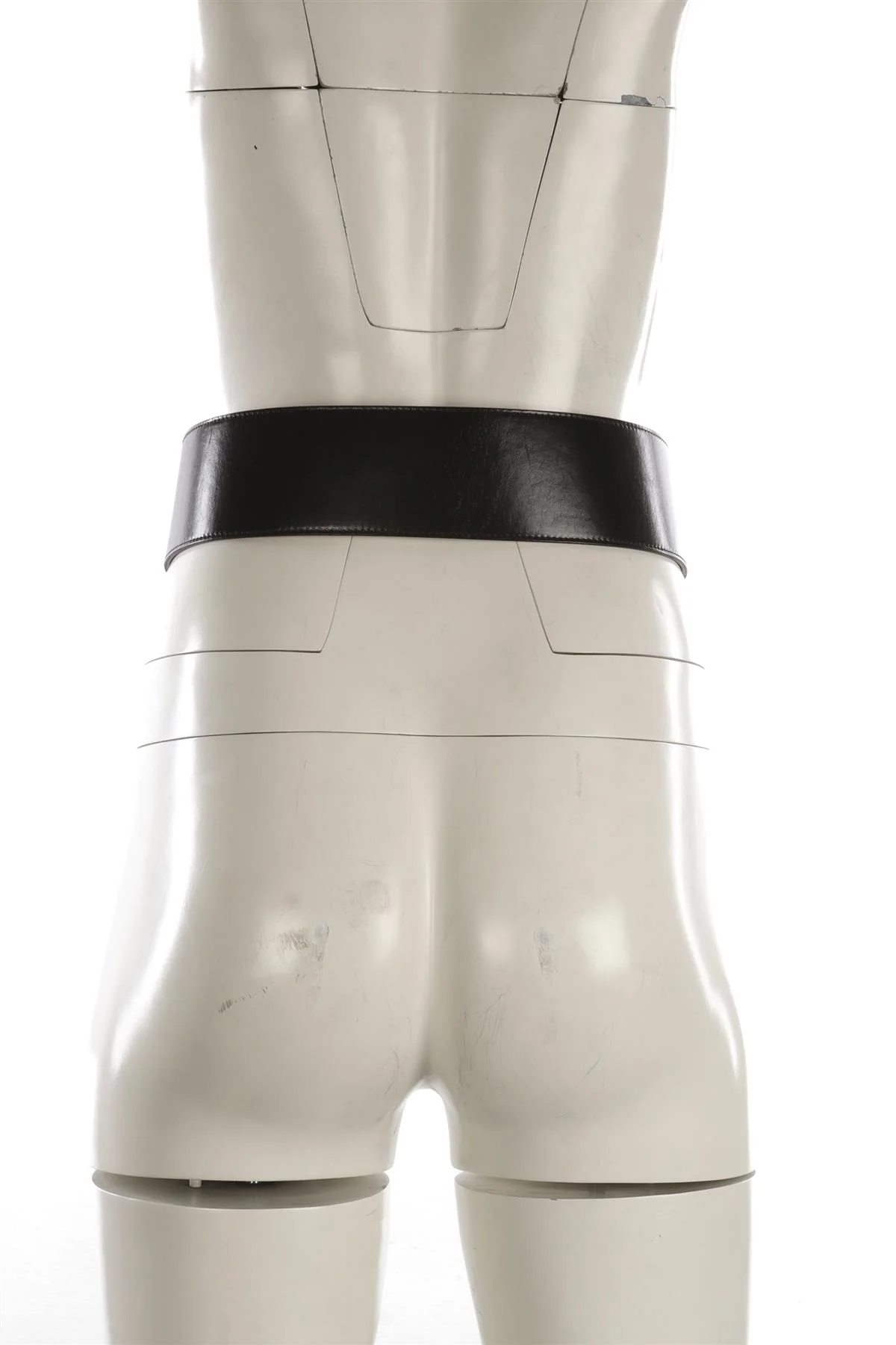 ALEXANDER MCQUEEN BLACK LEATHER WAIST BELT 75CM - Image 10