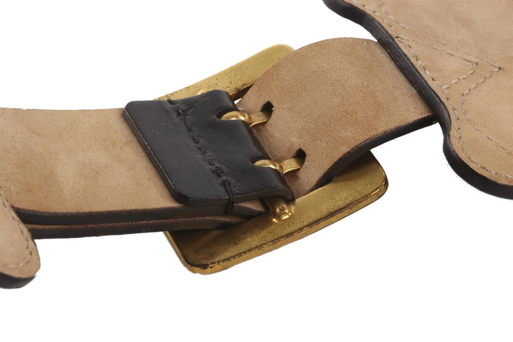 ALEXANDER MCQUEEN BLACK LEATHER WAIST BELT 75CM - Image 8