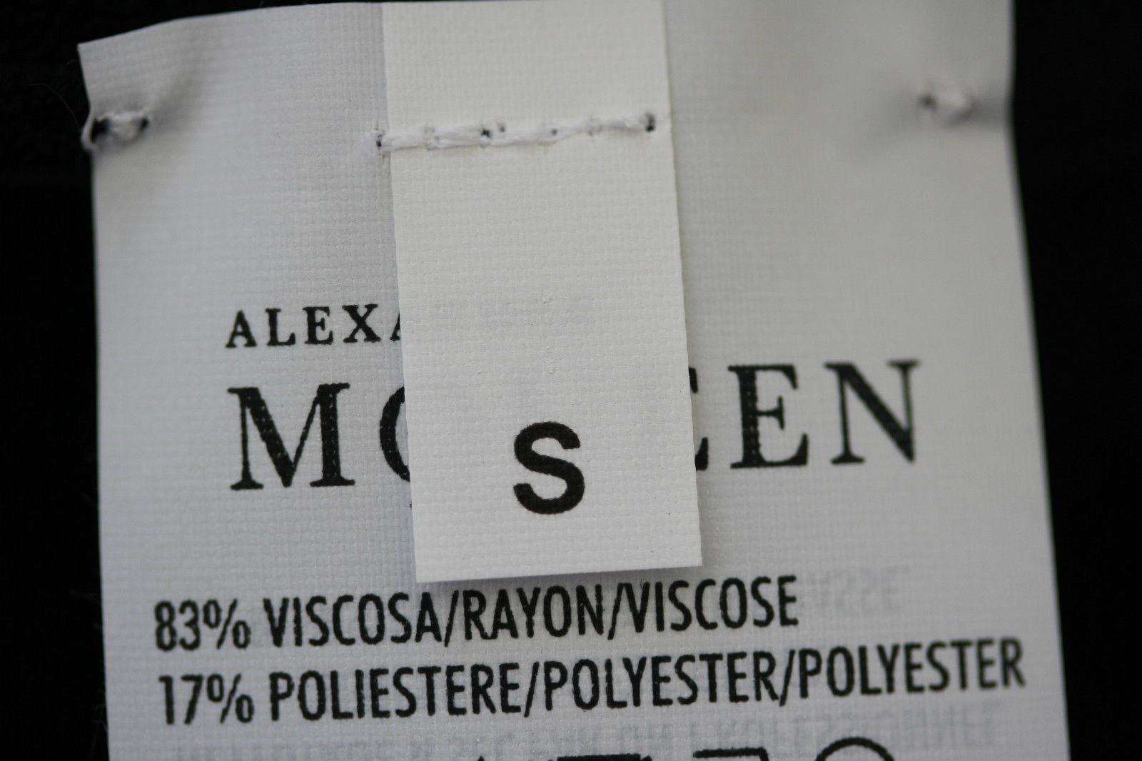 ALEXANDER MCQUEEN BLACK MOCK CROC SKIRT SMALL - Image 3