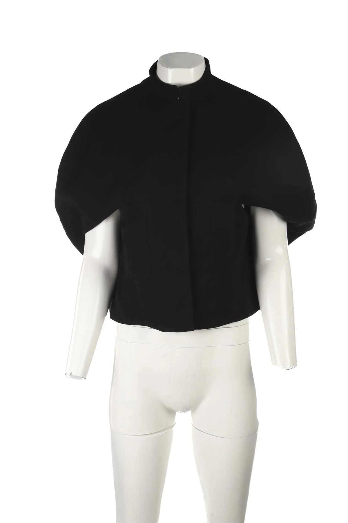 ALEXANDER MCQUEEN BLACK WOOL JACKET IT 40 UK 8 - Image 2