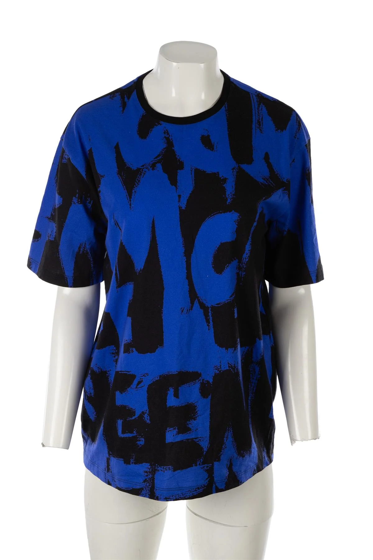 ALEXANDER MCQUEEN BLUE COTTON T-SHIRT IT 42 - Image 2