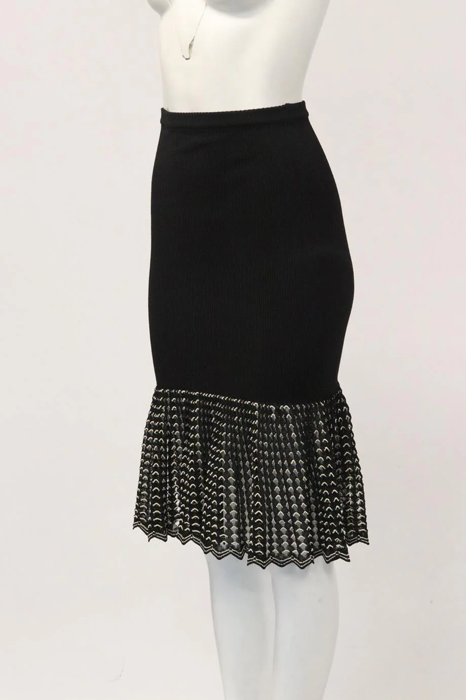 ALEXANDER MCQUEEN COTTON BLEND SKIRT SMALL - Image 3