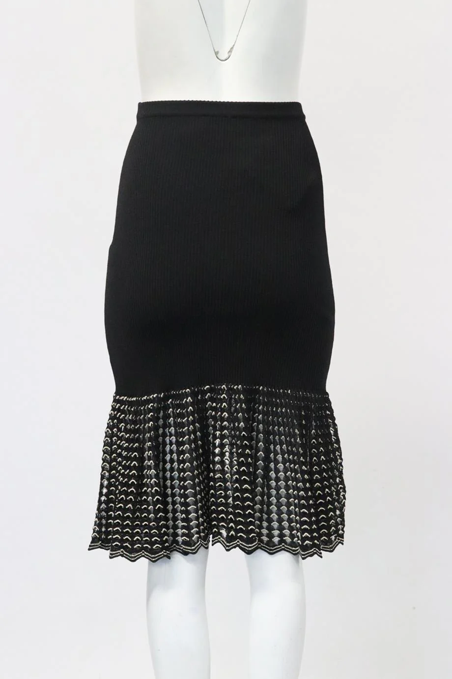 ALEXANDER MCQUEEN COTTON BLEND SKIRT SMALL - Image 4
