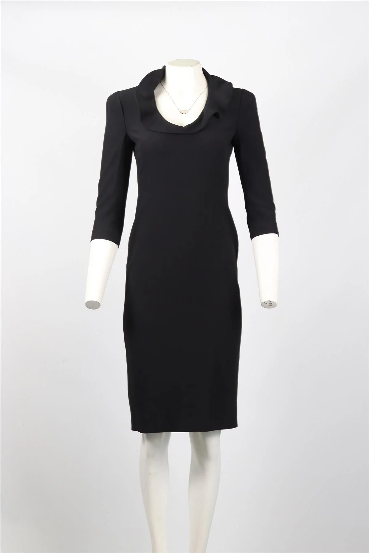 ALEXANDER MCQUEEN CREPE MIDI DRESS SMALL - Image 2
