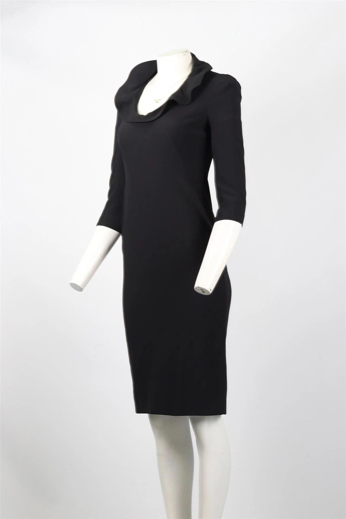 ALEXANDER MCQUEEN CREPE MIDI DRESS SMALL - Image 3