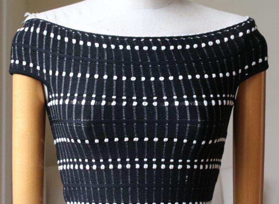 ALEXANDER MCQUEEN CROPPED OFF THE SHOULDER TOP SMALL - Image 2
