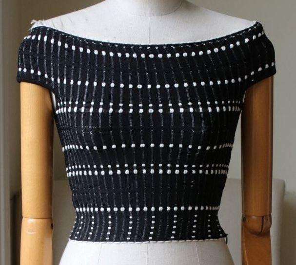 ALEXANDER MCQUEEN CROPPED OFF THE SHOULDER TOP SMALL - Image 3