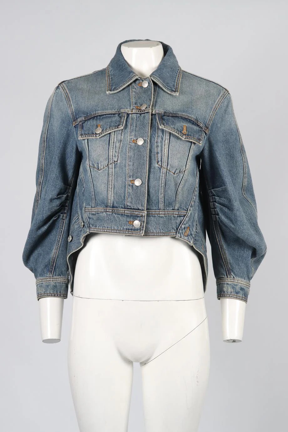 ALEXANDER MCQUEEN DENIM JACKET IT 40 UK 8 - Image 2