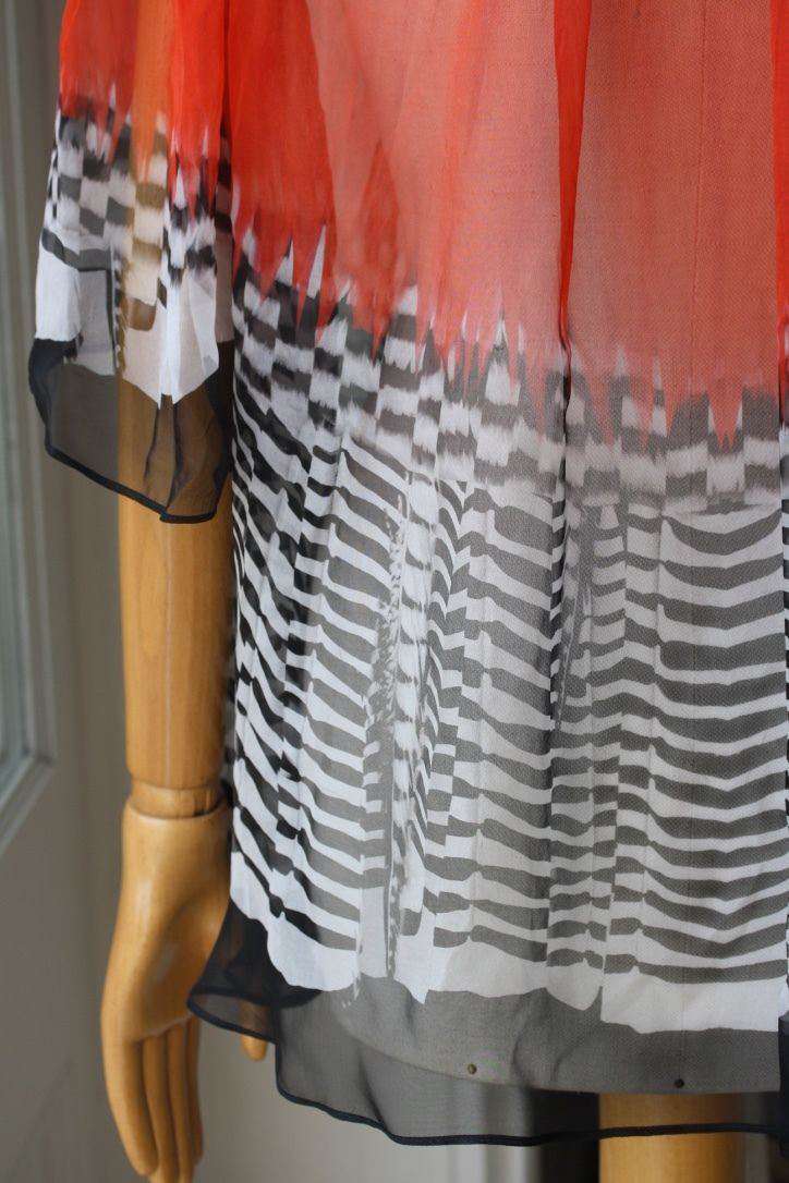ALEXANDER MCQUEEN FEATHER PRINT BLOUSE TOP SMALL - Image 6