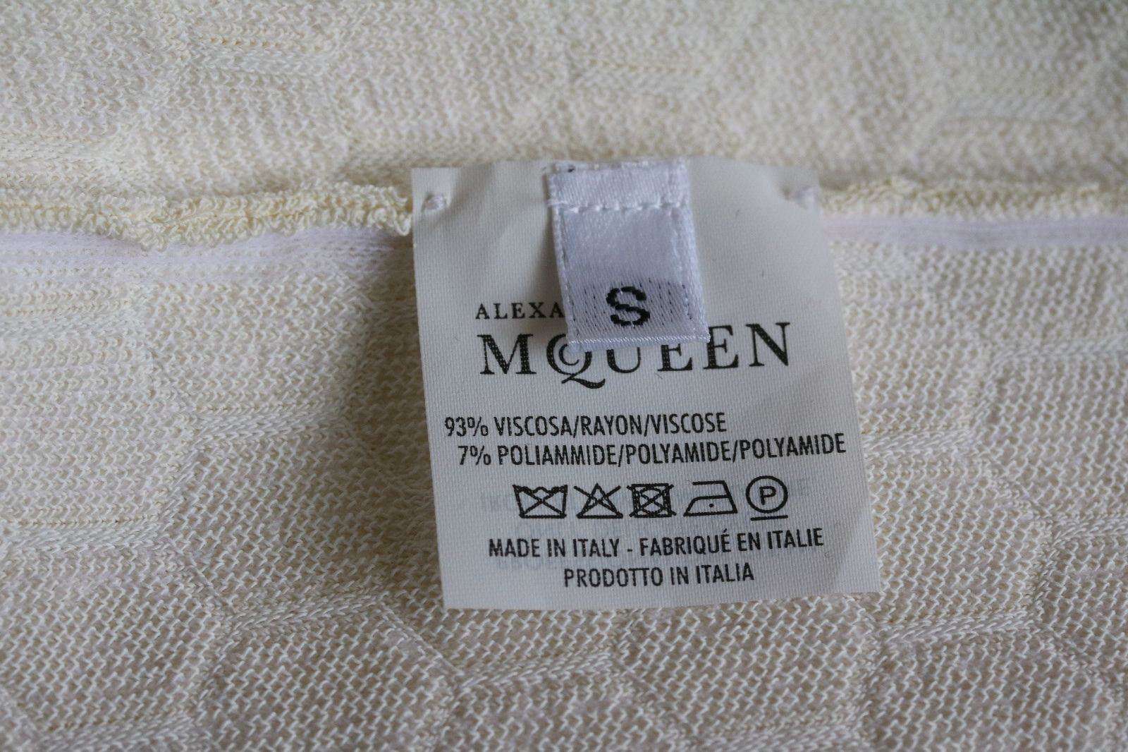 ALEXANDER MCQUEEN HONEYCOMB KNITTED MIDI DRESS SMALL - Image 3