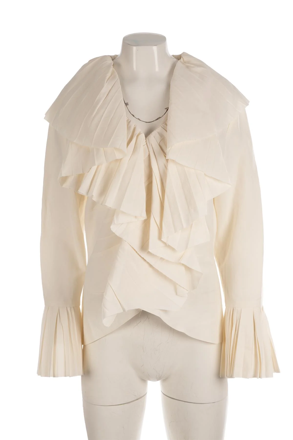ALEXANDER MCQUEEN IVORY COTTON SHIRT LARGE - Image 2