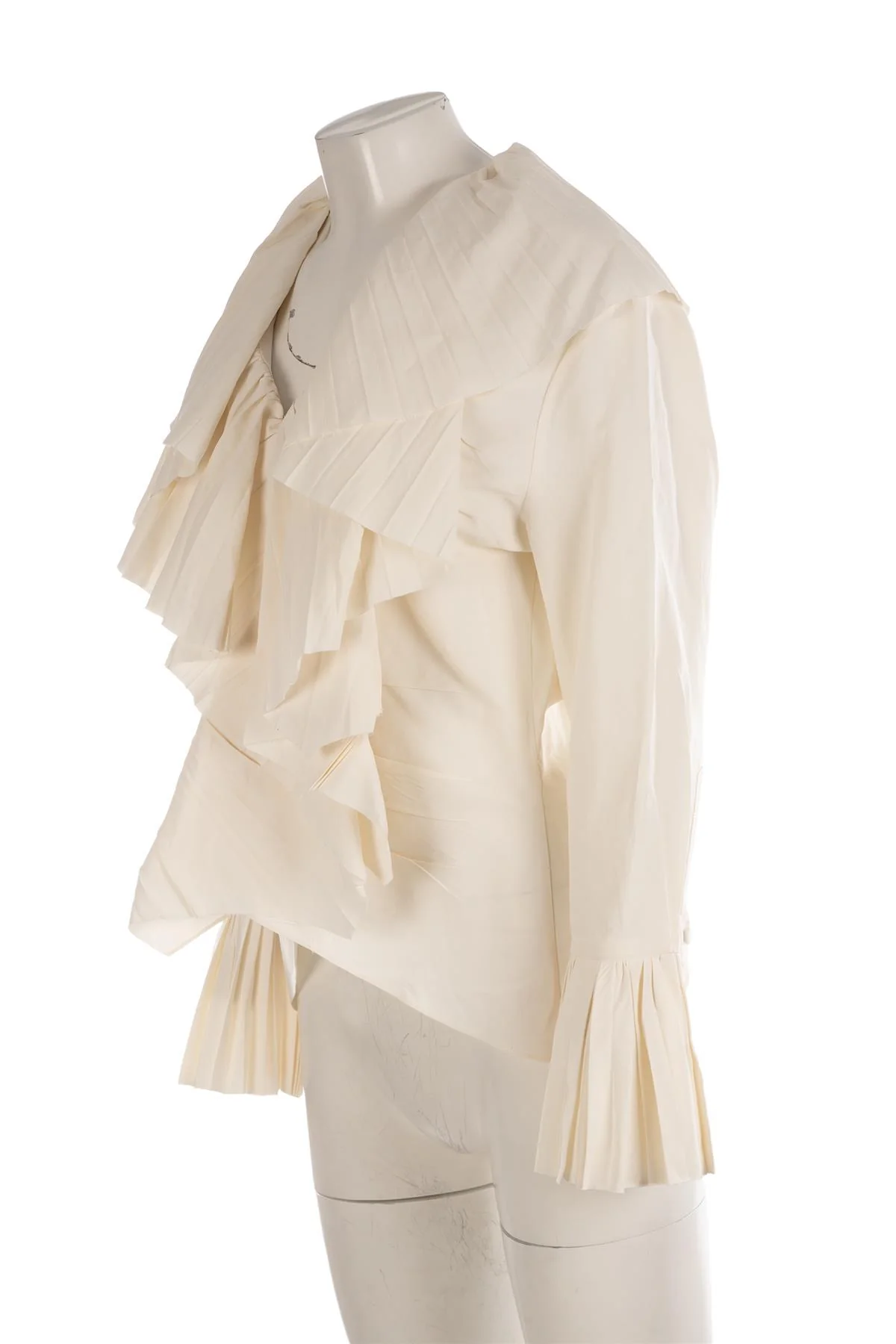 ALEXANDER MCQUEEN IVORY COTTON SHIRT LARGE - Image 3