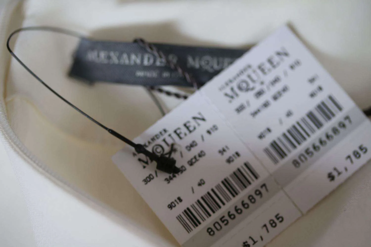 ALEXANDER MCQUEEN IVORY SCULPTURED DRESS IT 40 UK 8 - Image 4