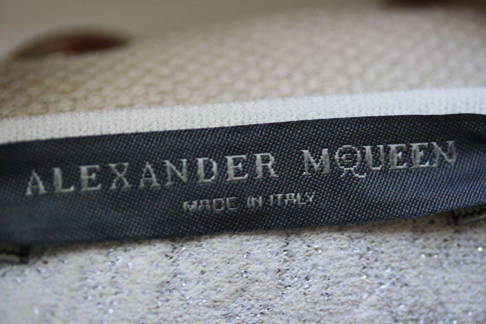 ALEXANDER MCQUEEN JACQUARD CROC EMBOSSED DRESS MEDIUM - Image 7