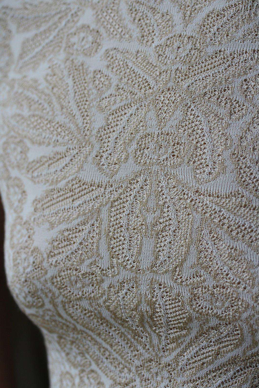 ALEXANDER MCQUEEN LACE SILK KNITTED DRESS SMALL - Image 4