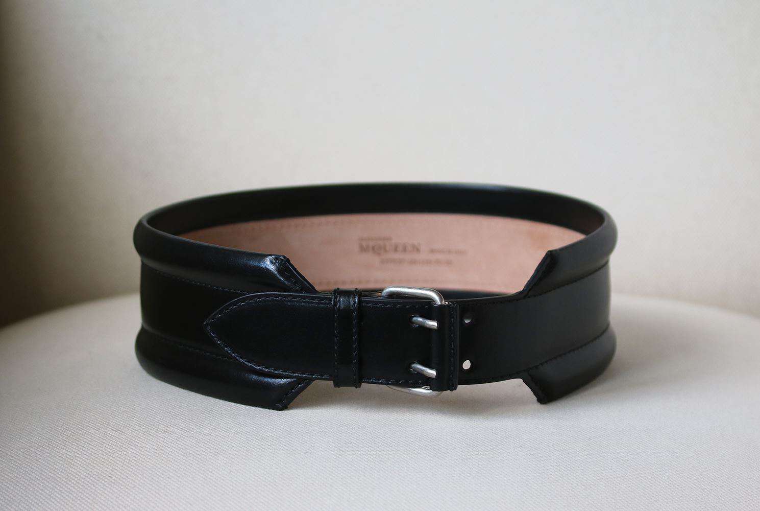 ALEXANDER MCQUEEN LEATHER WAIST BELT EU 70 UK 6 - Image 2